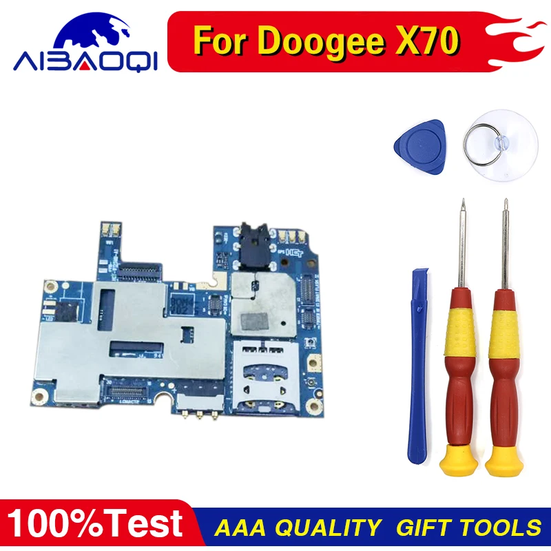 

Mainboard 2G+16G ROM Motherboard Flex Cable Board For Doogee X70 Android 8.1 Phone Perfect Replacement Parts Free Tools