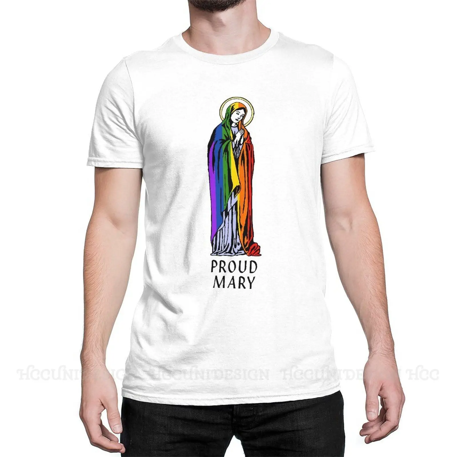 

LGBT Transgender New Arrival T-Shirt Proud Mary Design Crewneck Cotton O NECK Short Sleeved Adult Shirt Oversize Tee