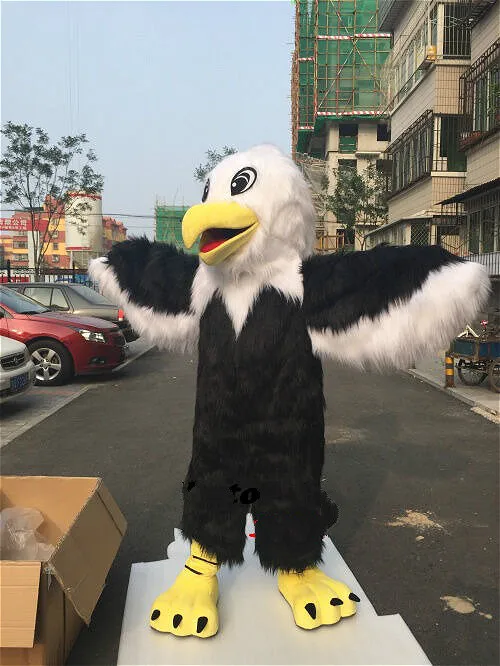 Long Fur Eagle Mascot Costume Halloween Carnival Party Adults Cosplay Furry Suits Game Fancy Dress Fursuit Cartoon Outfits | Тематическая