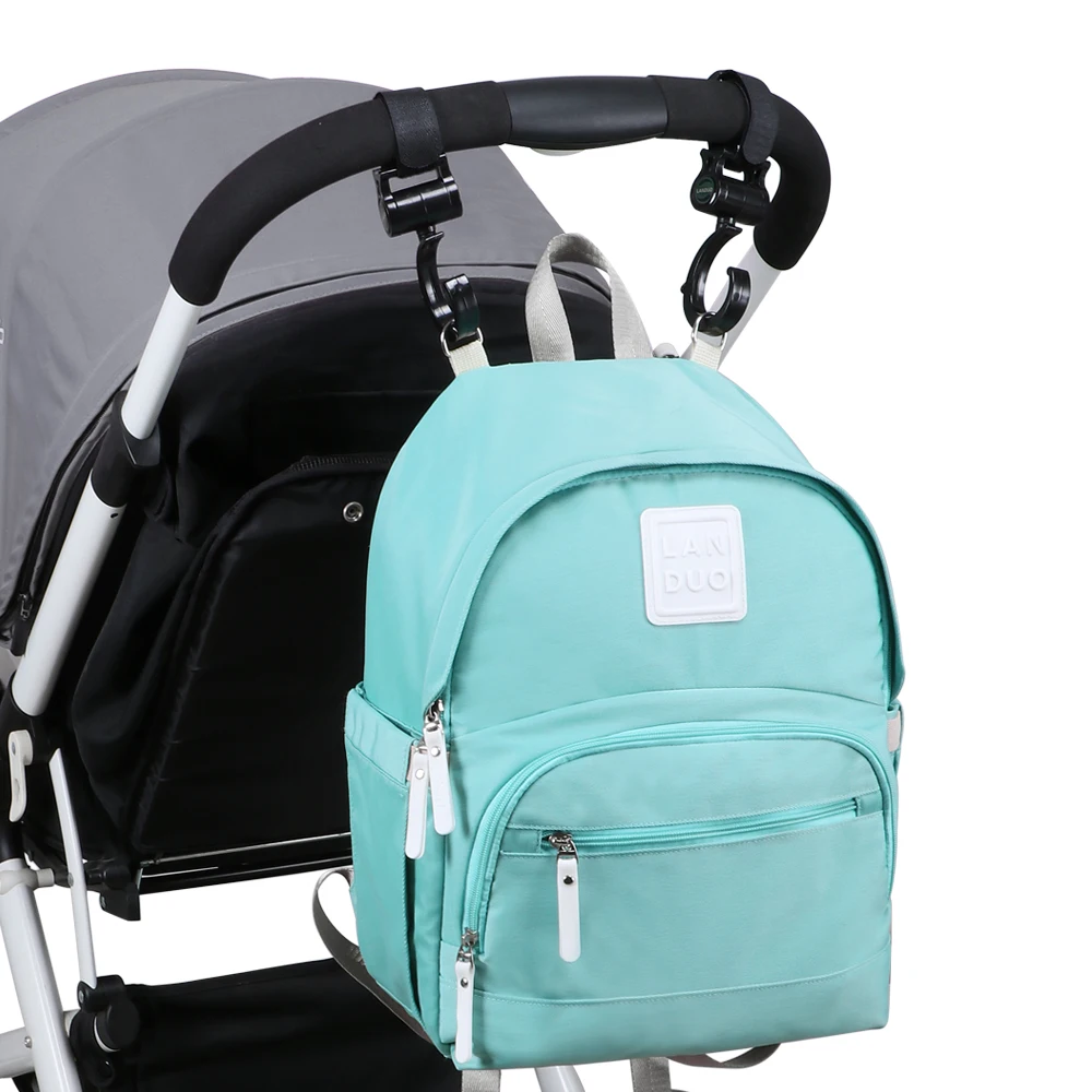 Новые сумки для подгузников LANDUO Mommy рюкзаки для мам большие вместительные дорожные сумки для подгузников с 2 Крючки для прогулочных колясок для новорожденных MPB107