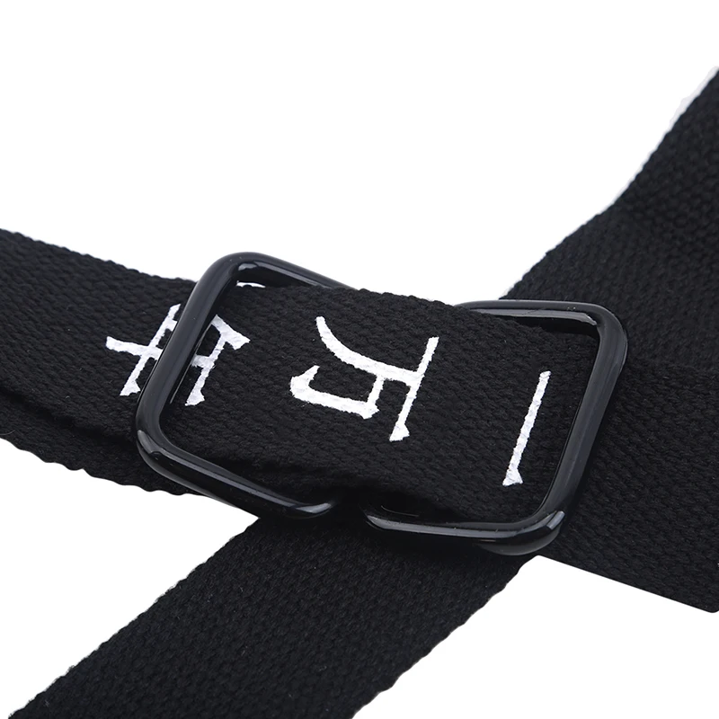 

men belt Canvas Nylon Student Harajuku Chinese characters personality Text Double buckle Casual off white Canvas belt