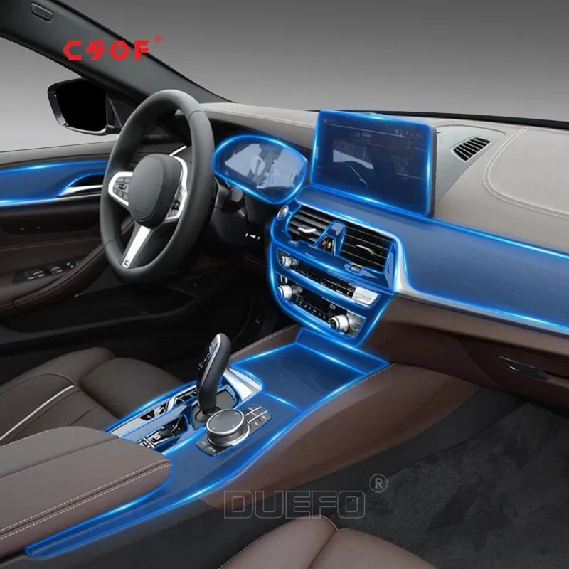 

For BMW G32 Sreies 6GT 2017-2022 Car Interior Center console Transparent TPU Protective film Anti-scratch Repair film Accessorie