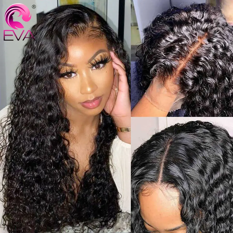 

Glueless Lace Front Human Hair Wigs Pre Plucked With Baby Hair Brazilian Water Wave 13x6 Lace Front Wigs For Black Women Remy