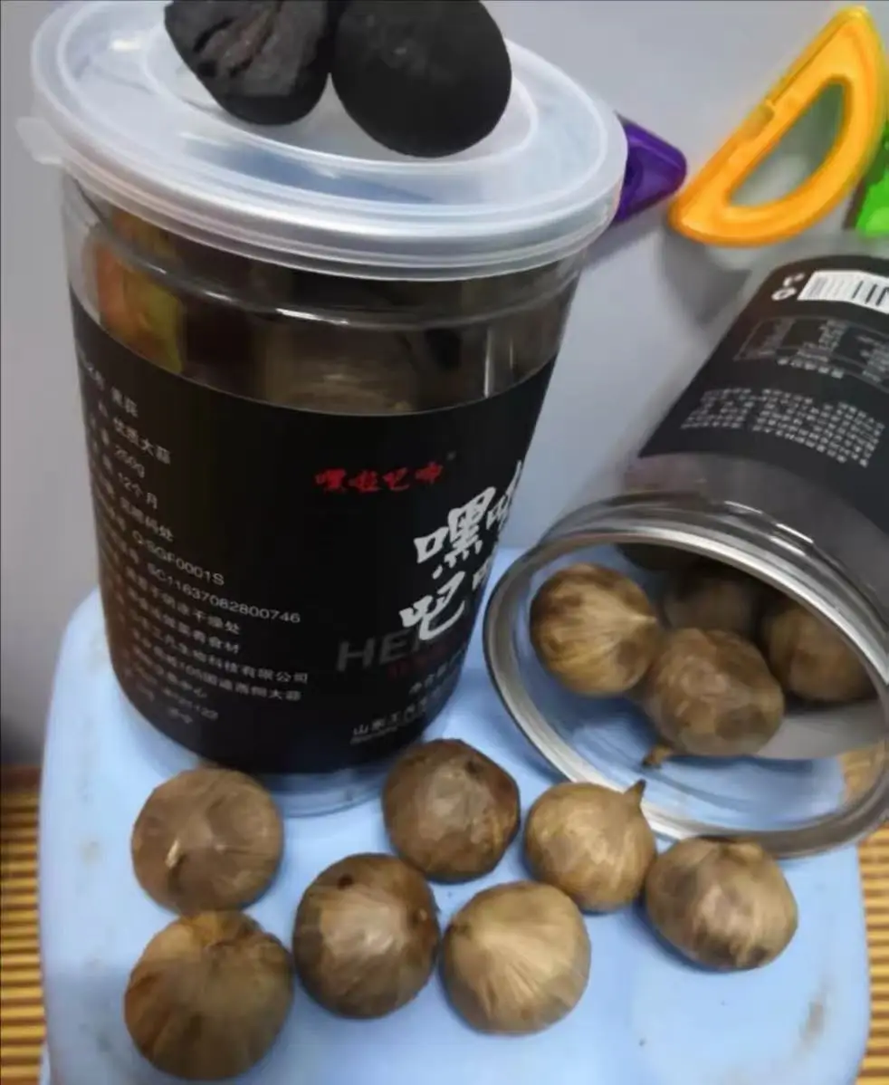 Высококачественный органический черный чеснок ферментированный 500 г в течение 90