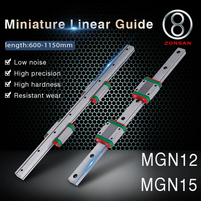 

Миниатюрная линейная направляющая MGN12 MGN15 MGN12H MGN15C L: 600 800 900 1000 1150 мм 1 шт. MGN 15 линейная направляющая + 2 шт. каретки MGN15H