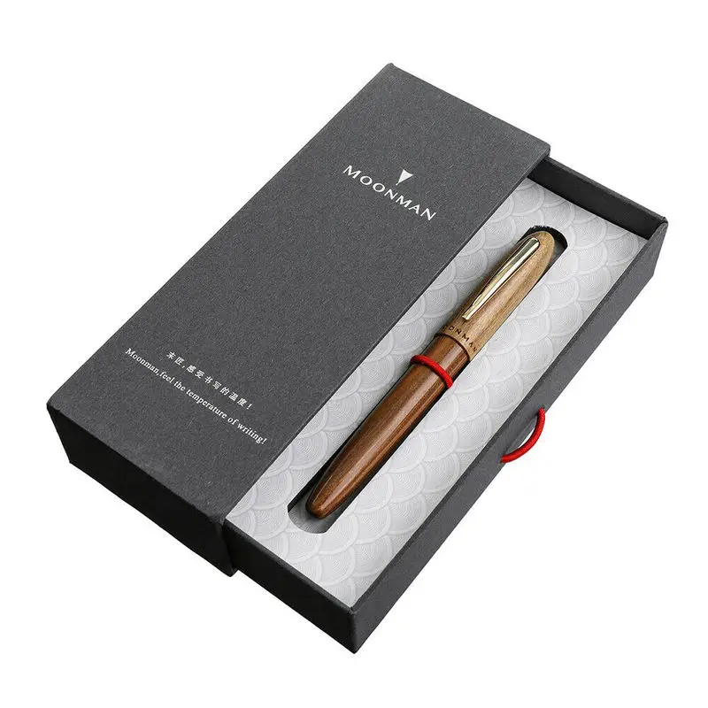 Перьевая ручка MOONMAN M6 из массива дерева портативные Нескользящие Канцтовары для