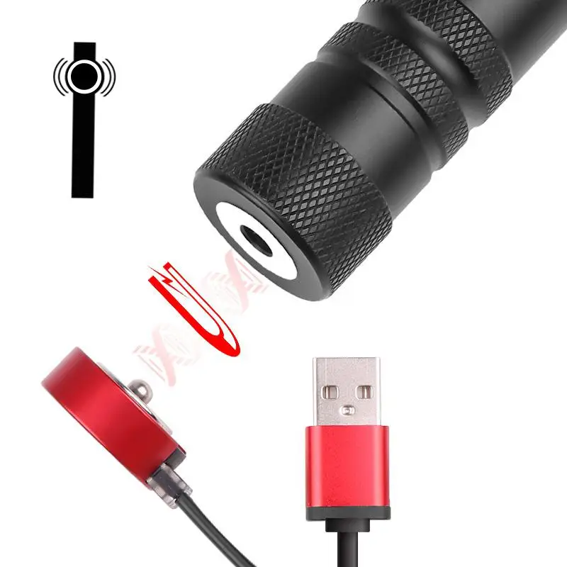 Светодиодный фонарик GloryStar XHP50 с магнитной зарядкой многофункциональный фонарь