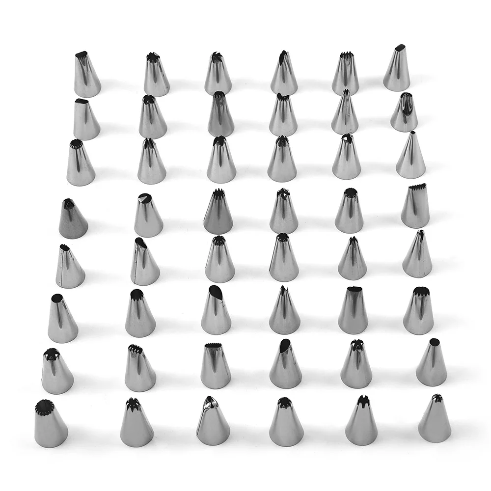 

Baking Tool Stainless Steel Mounted Flower Mouth Set 70 Pieces Cream Cake Decoration Baking Suit Multi-functional