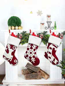 Medias De Navidad De Creativo De Lindo Para Bordado De Copo Medias De Navidad De Creativo De Lindo Para Bordado De Copo