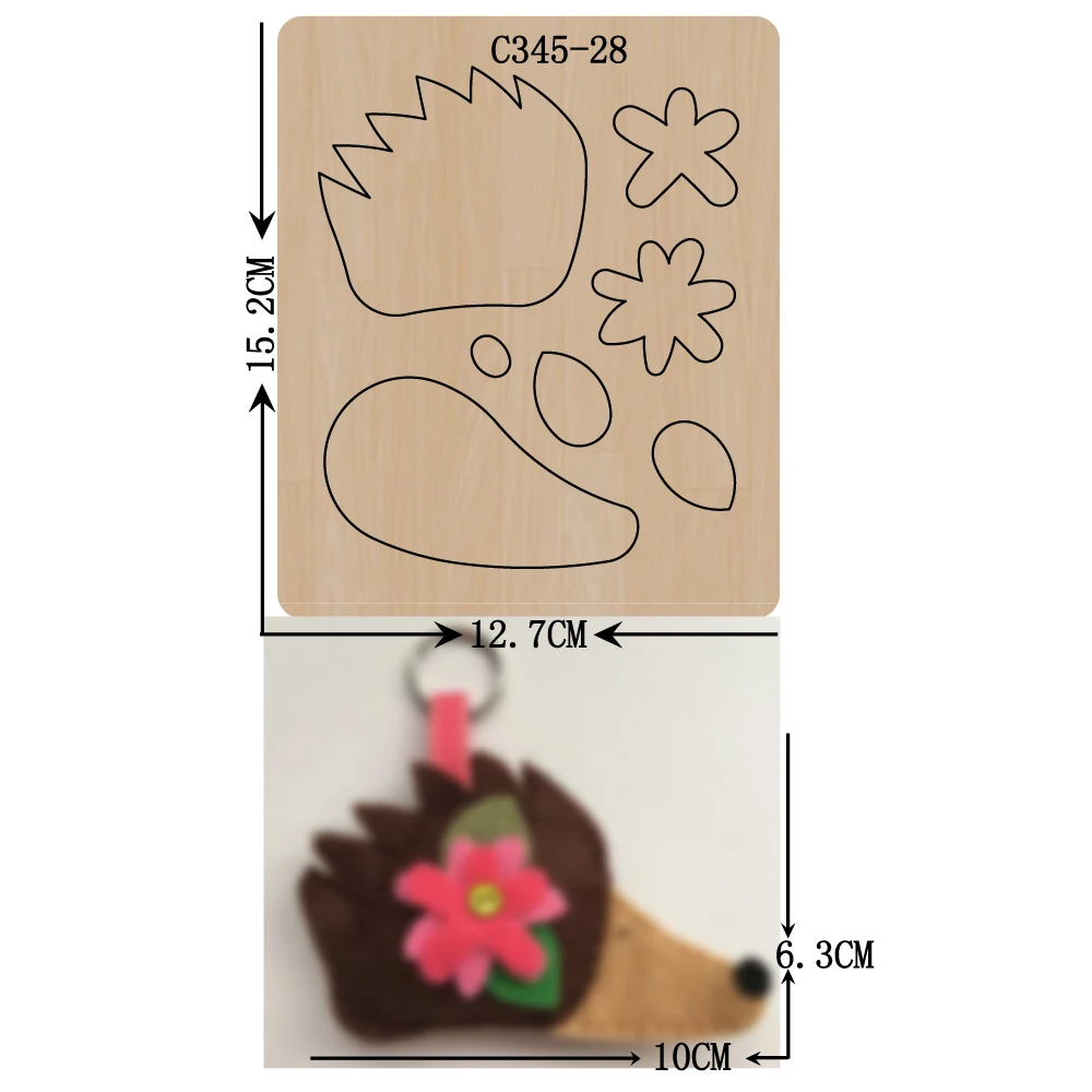 Новые деревянные штампы hedgehog для скрапбукинга режущие обычных высекальных машин