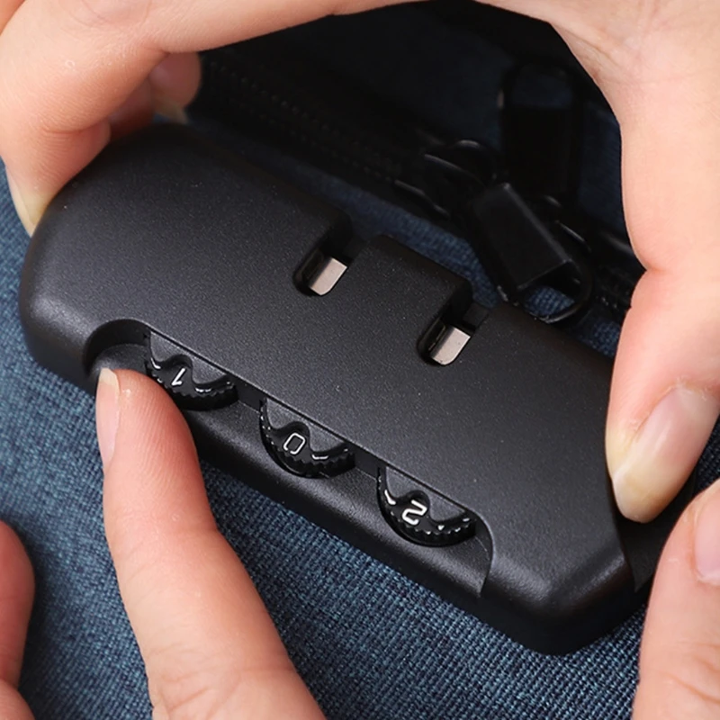 

D0LF Portable File Organizer Bag Passport Certificate Holder Storage Box with Lock