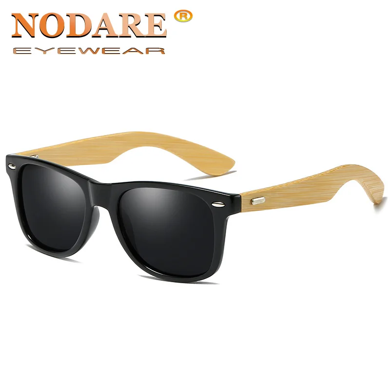 Мужские и женские темные очки NODARE деревянные поляризационные солнцезащитные с