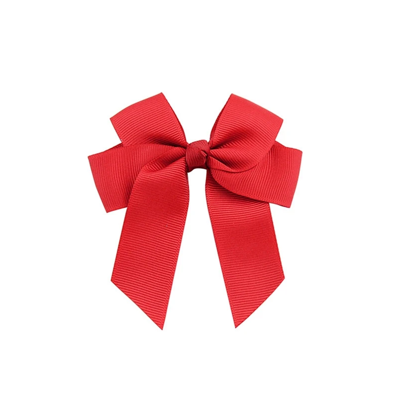 

20 Pcs Kids Girls Handmade Grosgrain Ribbon Bow Hair Clips Sides Accessories New