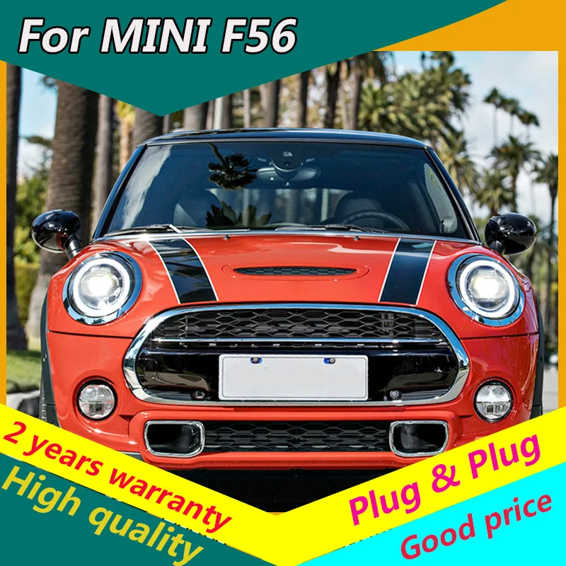 

KOWELL Car Styling For Mini F55 F56 cooper led headlights For F57 All LED head lamp Angel eye led DRL+turn signal front light