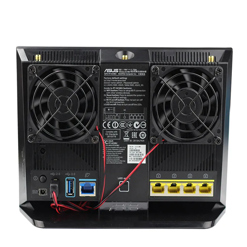 ASUS маршрутизатор AC86U EX6200 Вентилятор охлаждения 7 см тихий вентилятор USB вентилятор охлаждения RT-AC68U AC1900P Tenda AC15 маршрутизатор Вентилятор охлаждения температура
