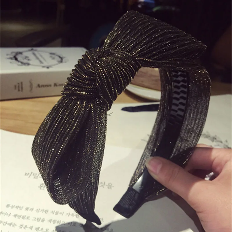 Новое поступление Fold Hairband для женщин широкий обруч волос повязки на голову
