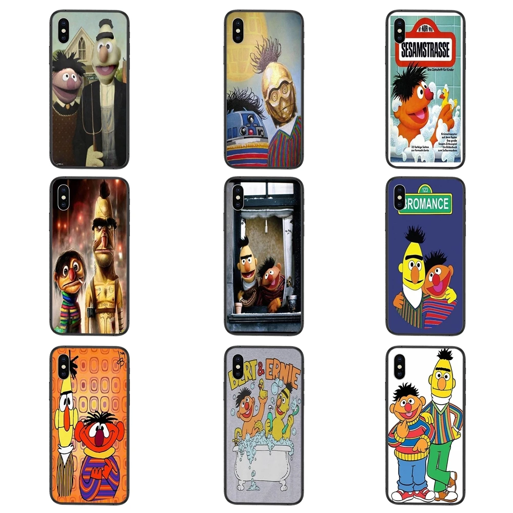 Недорогой Берт Эрни для Xiaomi Redmi Note 9 9S 8 7 10 Note9 Pro Max зеркальная Черная задняя крышка