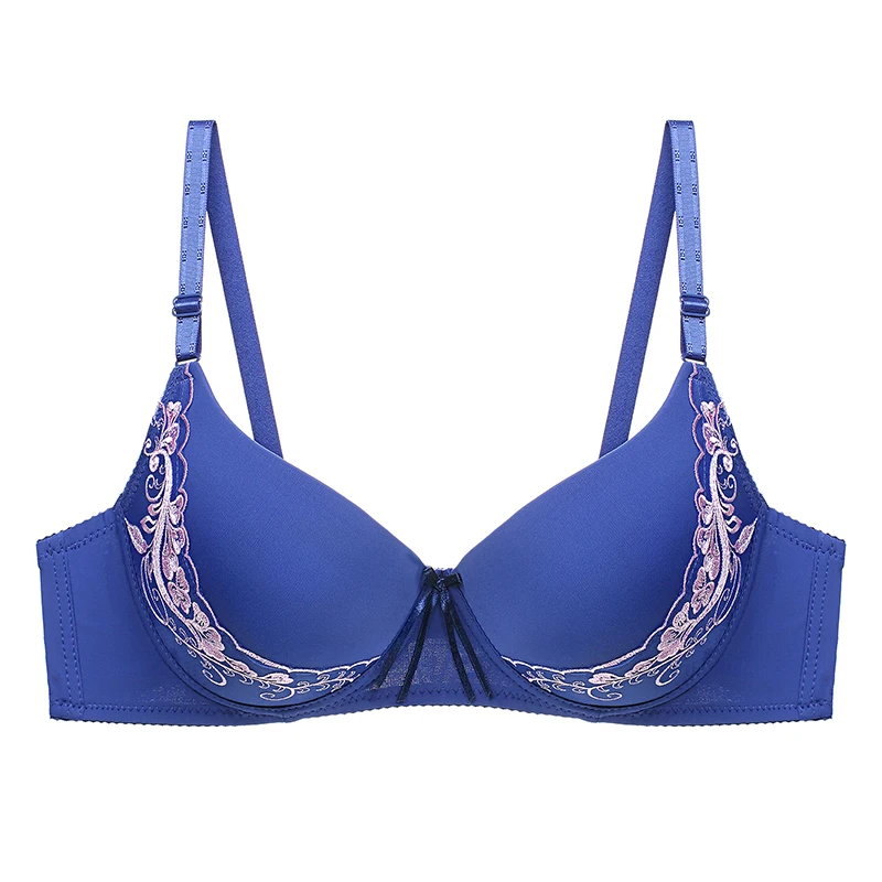 Julexy New C D Cup Sexy Women bra Sexy push up big Plus size underwear bras for women soutien gorge femme brassiere - Цвет: Синий