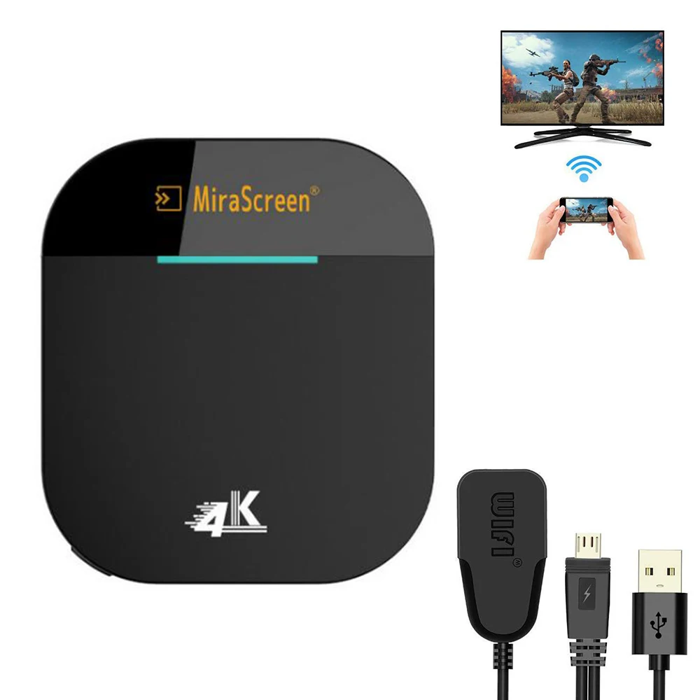 Miracast G5 AirPlay Chromecast 2 4G ТВ приставка с поддержкой Wi Fi HDMI 4K беспроводной приемник