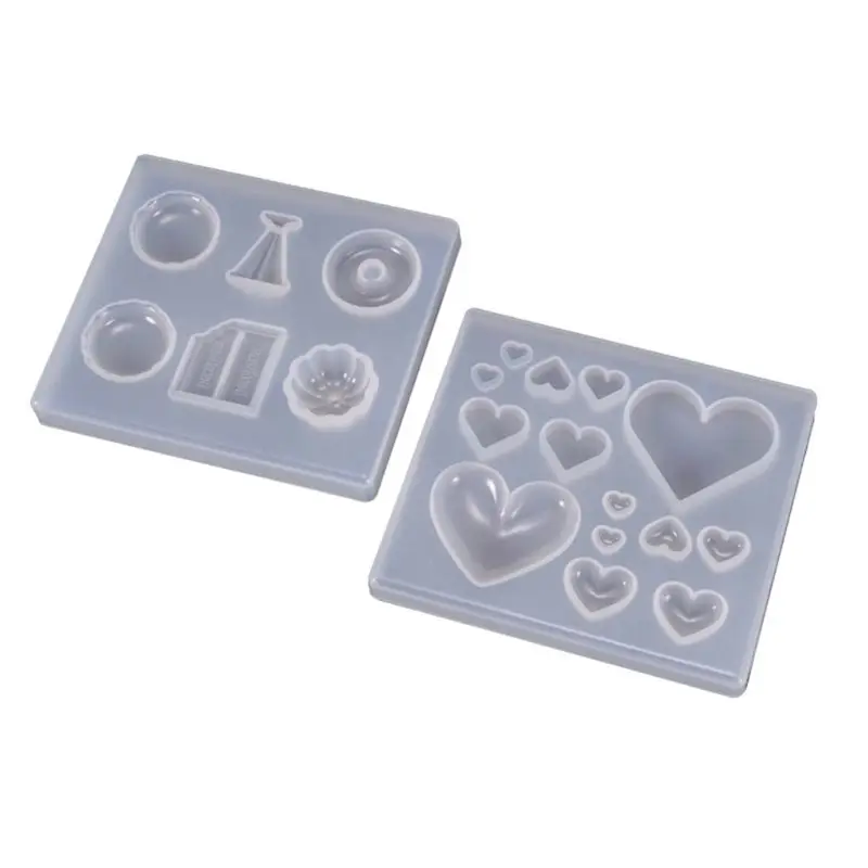 UV Resin Crafts Making DIY Crystal Epoxy Mold Candy Heart-shaped Patch Decoration Silicone Molds Jy28 20 Dropship | Украшения и