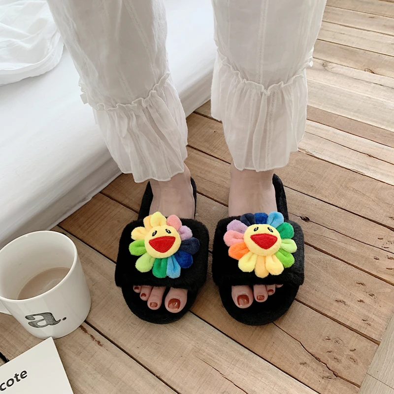 Женские тапочки в японском стиле милые домашние хлопковые с героями