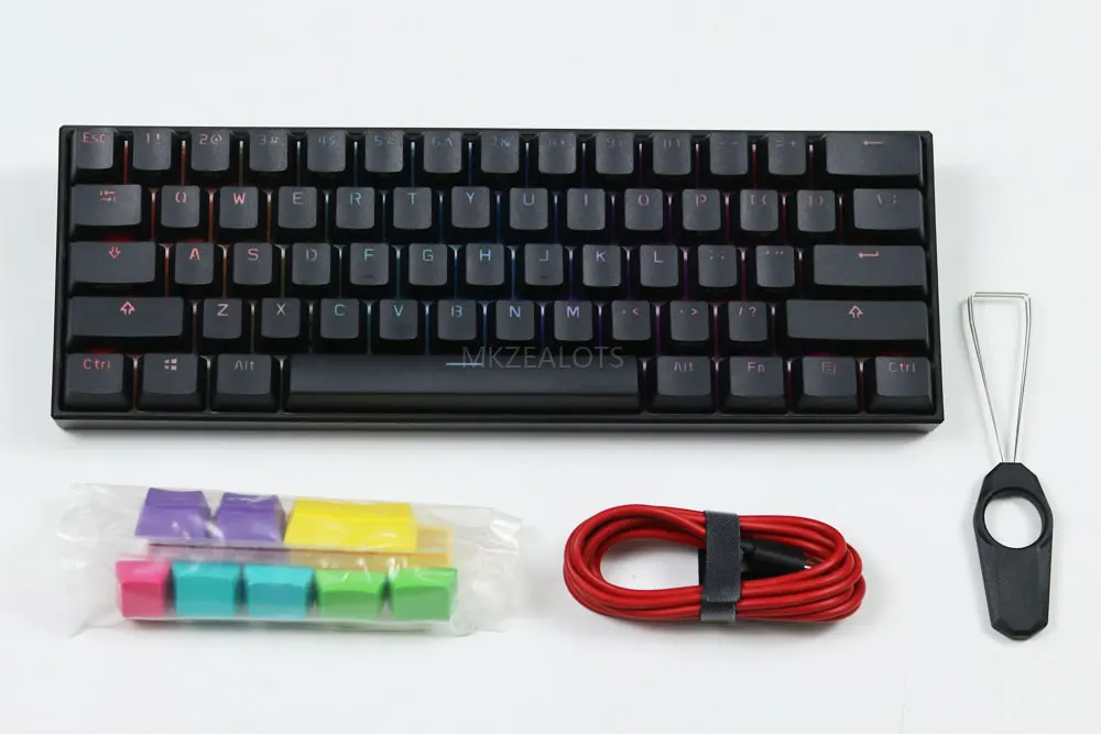 Миниатюрная портативная клавиатура Anne Pro 2 Gateron синий/коричневый переключатель 60%