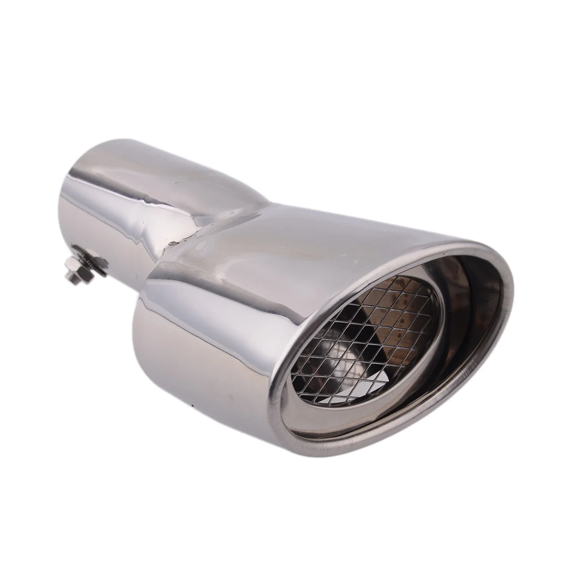 

Хромированный задний глушитель выхлопной трубы, концевой глушитель, наконечник, автомобильная нержавеющая сталь, подходит для Honda Civic 2016, 2017...