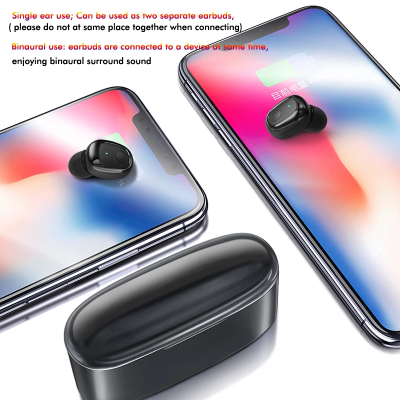 2019 Лучшие Настоящие беспроводные наушники Bluetooth 5 0 Спортивная музыка стерео 3500