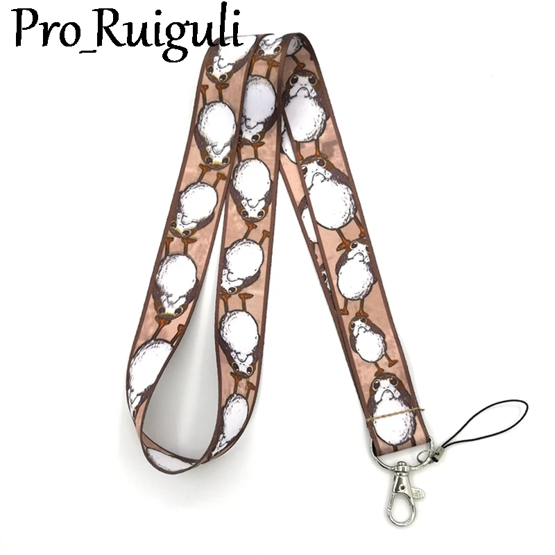 Порг Пингвин шейный ремешок брелок мобильный телефон ремень держатель значка