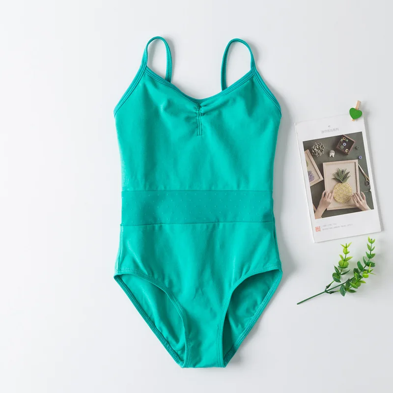 

Summer Kids Camisole Gymnastic Leotards Backles For Girls Gymnastics Dancewear Toddler Girl Dancing Clothes Dance Bodysuit Stage