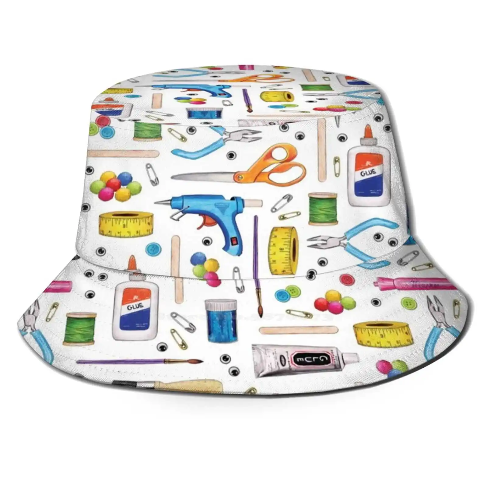 

Симпатичные товары, тканевая шляпа с рисунком, Пляжная Женская дышащая Солнцезащитная шляпа, товары для Ing Y Er, ножницы, клеевой пистолет, нит...