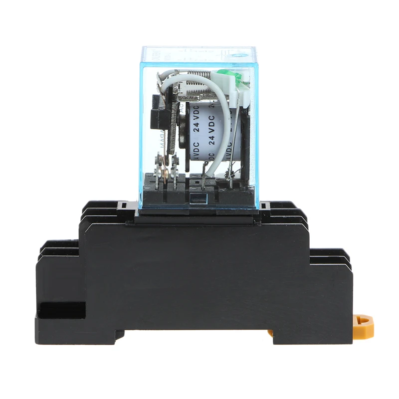 Прямая поставка 8 Pin MY2NJ реле 24 V DC маленькое 5A DPDT катушка с базовым гнездом|Реле| |
