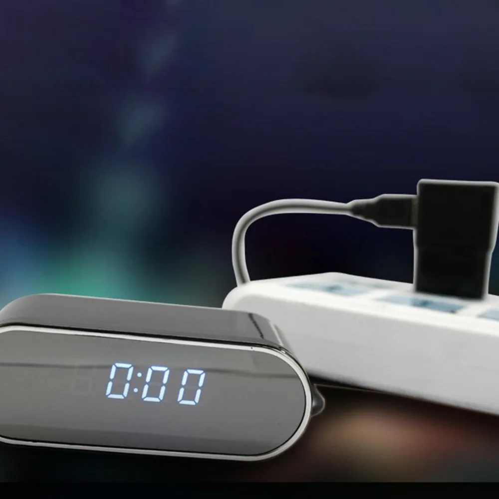 Мини камера часы 1080 HD DV DVR мини видеокамера сигнализация ИК Обнаружение движения