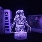 Светодиодный светильник для ребенка в стиле аниме, рассекающий демонов, Nezuko, подарок на день рождения, украшение для спальни, ночник, акриловый 3D светильник для комнаты, настольная лампа Kimetsu No Yaiba