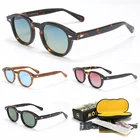 Джонни Деппом поляризованных солнцезащитных очков Для мужчин Для женщин с Чехол $ коробка Элитный бренд дизайнерские Lemtosh Стиль солнцезащитные очки для мужчин и женщин солнцезащитные очки