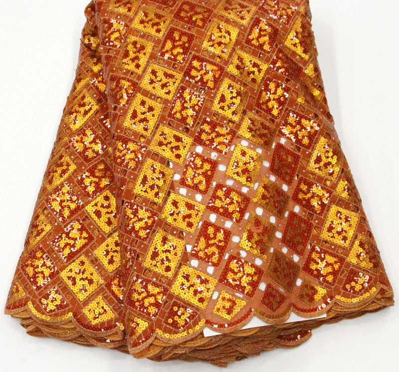 

New arrival Organza french net lace fabric with glued glitter cheap lace african tulle lace fabric