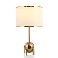 post modern luxury gold luster table lamps living room hotel study bedroom bedside property american desk lights decor fixtures