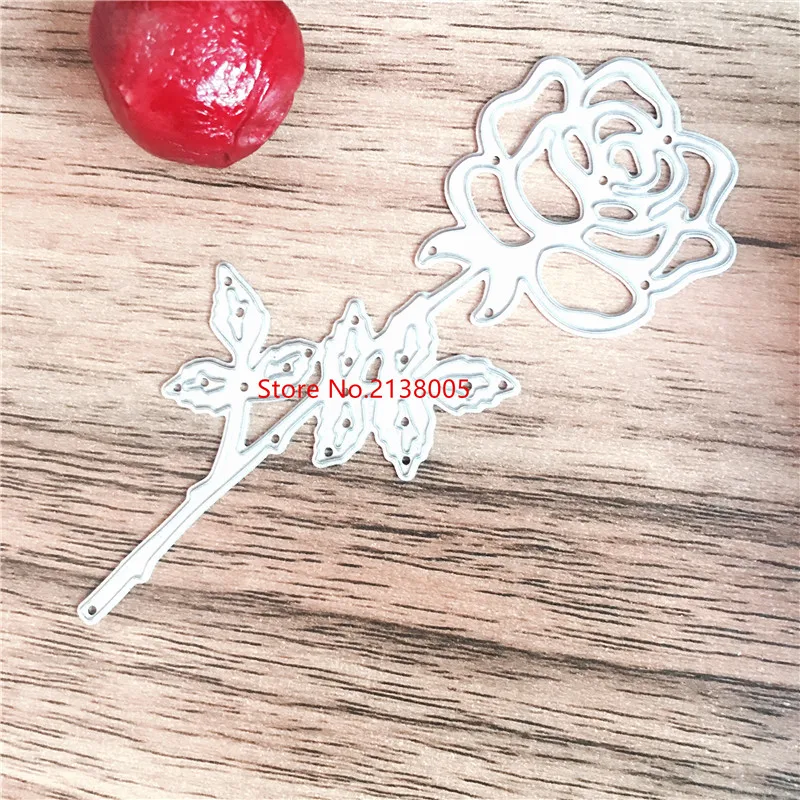 Розовато Цветочные высечки Металлические высекальные штампы для скрапбукинга