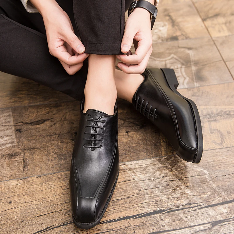 Мужская повседневная обувь наивысшего качества Новинка 2021 года Деловые туфли