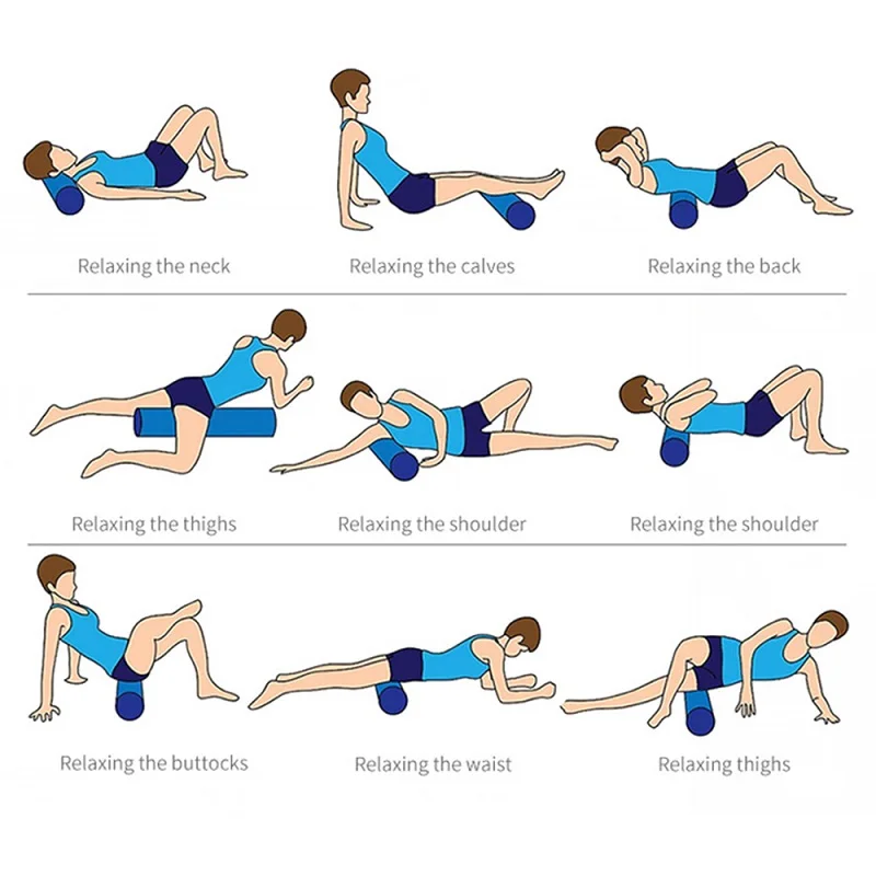 저렴한 전기 진동 마사지 거품 롤러 요가 열 충전식 긴장 근육 요가 열 피트니스 전기 마사지 스틱 Dropship