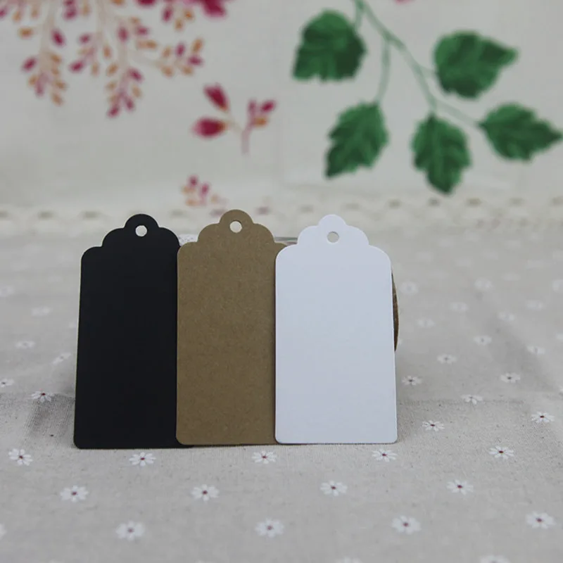100 шт крафт-бумага бирки для подарков этикетки гребешков прямоугольные выпечки