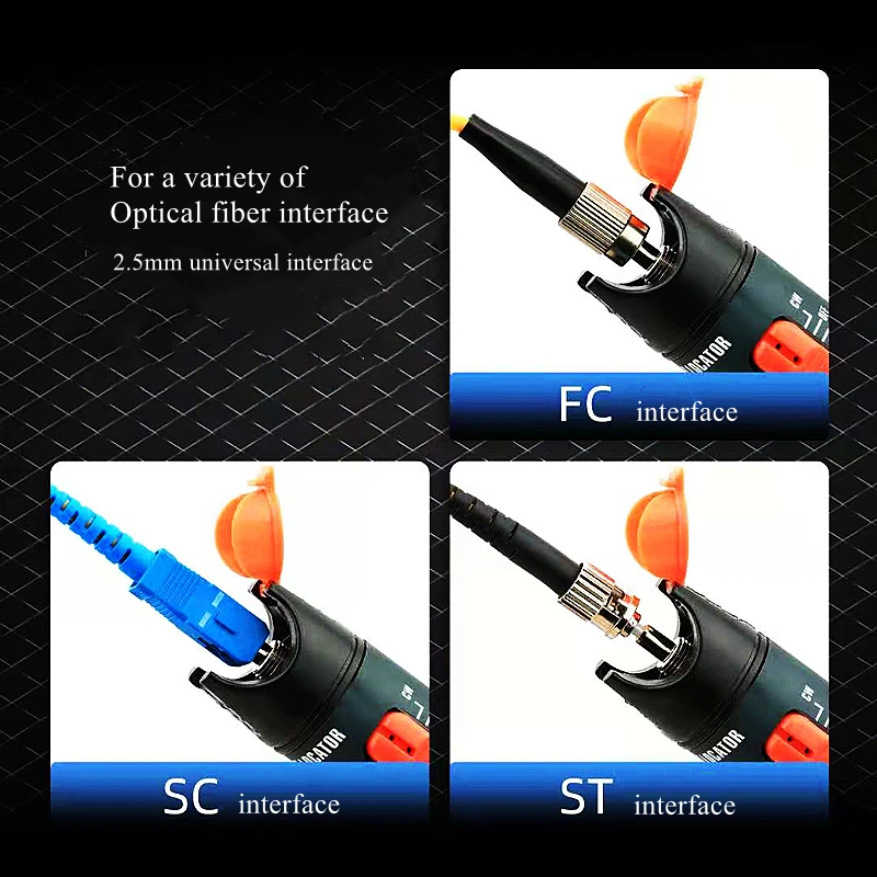 FTTH  Red Light Pen 20mW/10mW Visual Fault Locator,   Mini Fiber Optical Power Fiber Optic Cable Tester 0-20Km Range