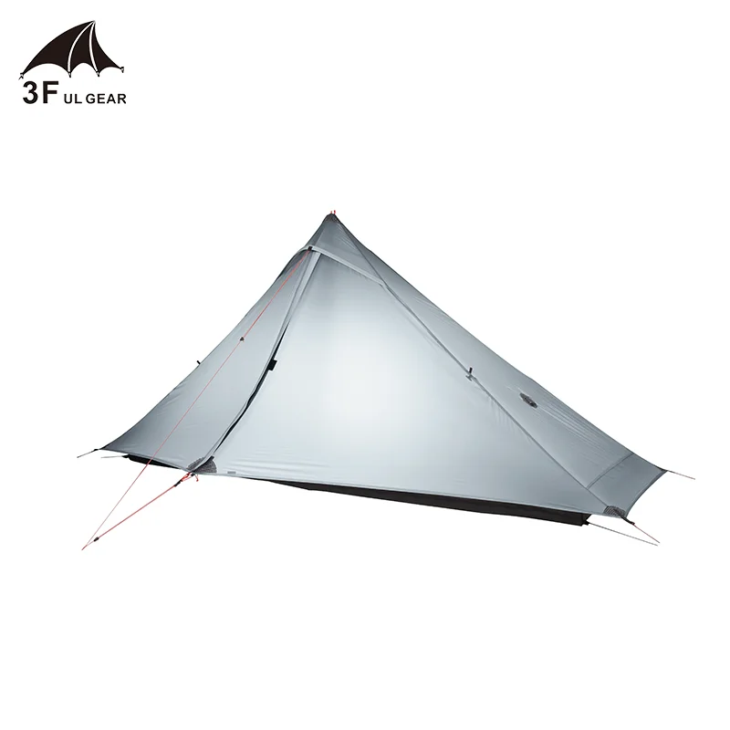 Kaufen 3F UL GETRIEBE LanShan1 Pro Ultraleicht Wandern Camping Zelt 20D Doppel Schicht Silikon Outdoor Wasserdicht Winddicht Pyramide Zelt