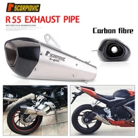 motorcycle exhaust pipe modification z900 400 yamaha r1 mt09 carbon fiber straight out tail section