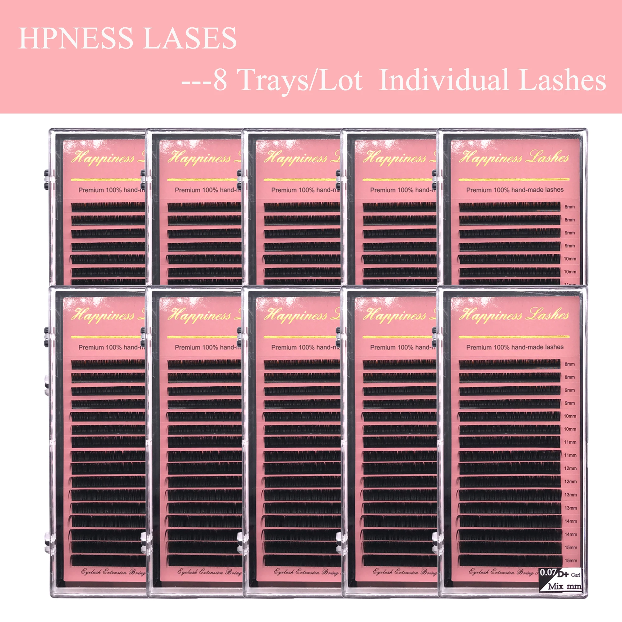 Мягкие ресницы для наращивания 16 линий в лотке норковые Шелковые Классические