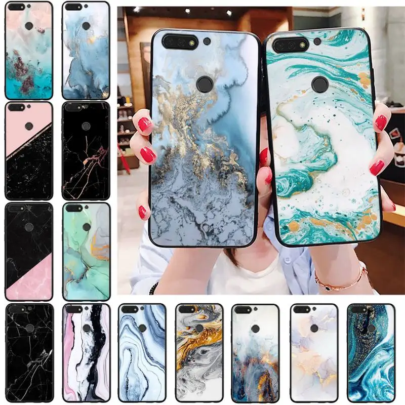 

YNDFCNB marble collage print Phone Cover For Huawei Honor 5A 7A 7C 8A 8C 8X 9X 9XPro 9Lite 10 10i 10lite play 20 20lite Phone