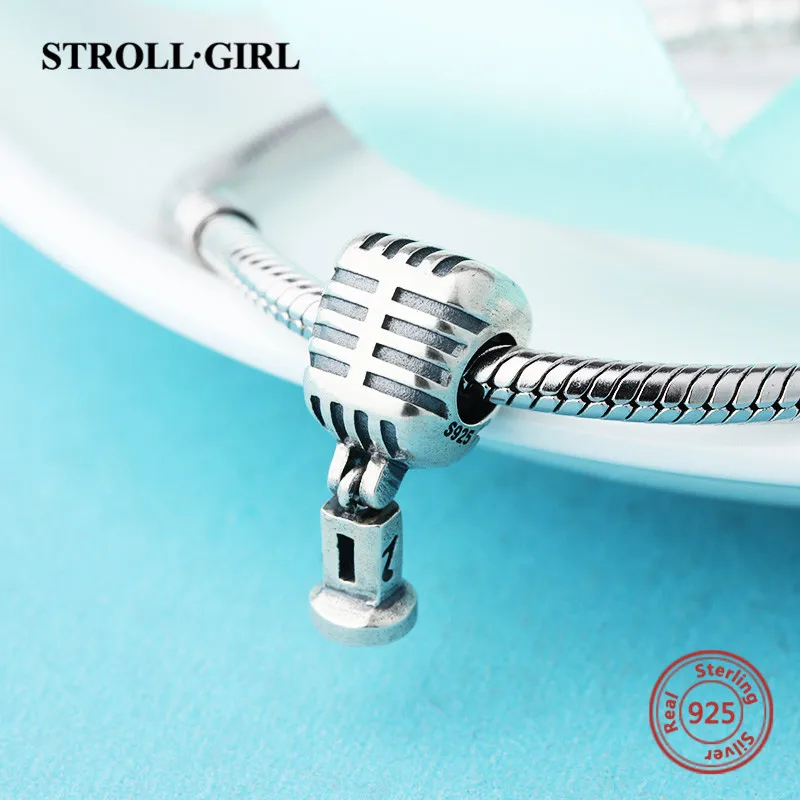 Подходит для аутентичный европейский стиль Браслеты Подвески Микрофон