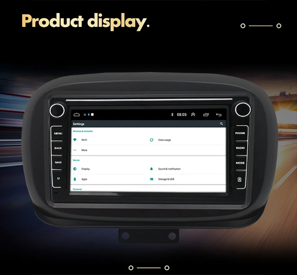 Для Fiat 500X 500X2014 2017 2018 2019 автомобильный Android мультимедийный плеер GPS-навигация