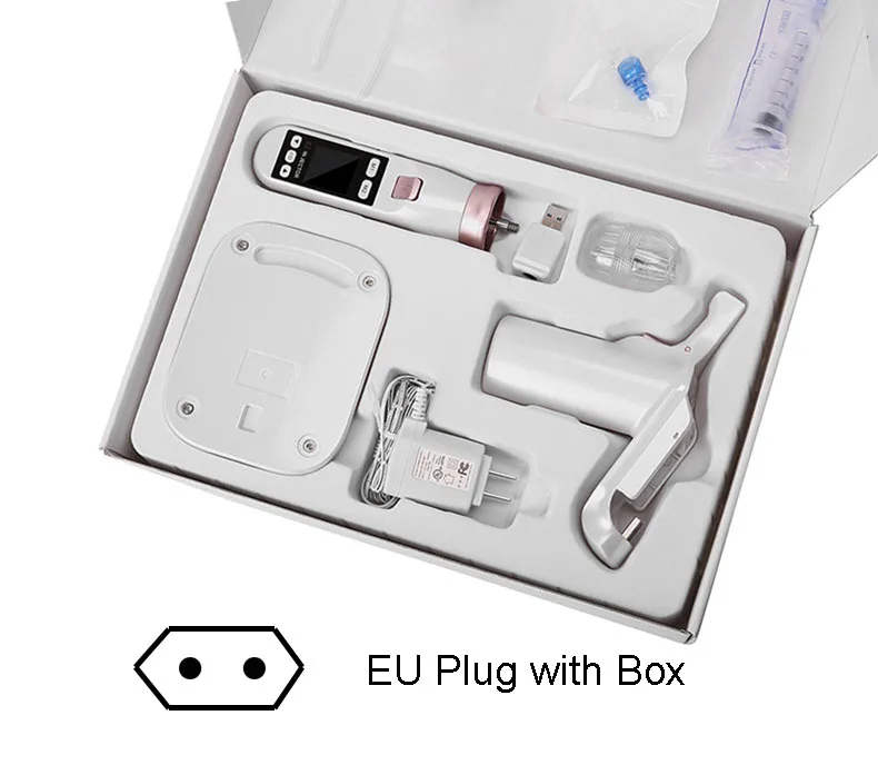 ONE SET - EU PLUG Вода EZ вакуумная мезотерапия masogun инъекции уход за кожей инструмент с головкой иглы-наконечники отрицательное давление красота машина - Цвет: ONE SET - EU PLUG