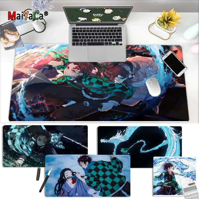 

MaiYaCa Vintage Cool Demon Slayer Durable Rubber Mouse Mat Pad Free Shipping Large Mouse Pad Keyboards Mat
